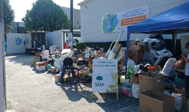 Arrecadação de materiais reciclaveis